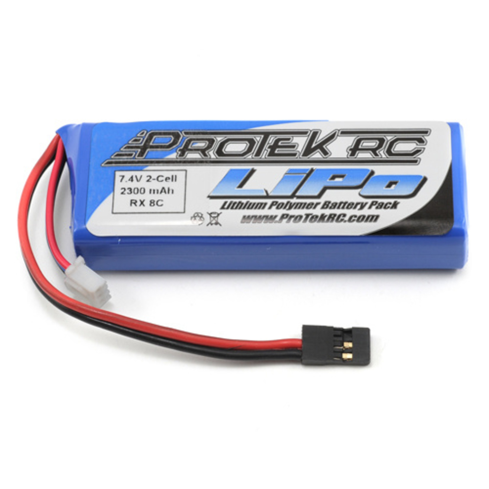 Protek R/C PTK5196 - 2S 7.4V 2300mAh LiPo Flat Receiver Battery Pack