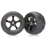 Traxxas 2478A - Tires & wheels, assembled (Tracer 2.2' bla