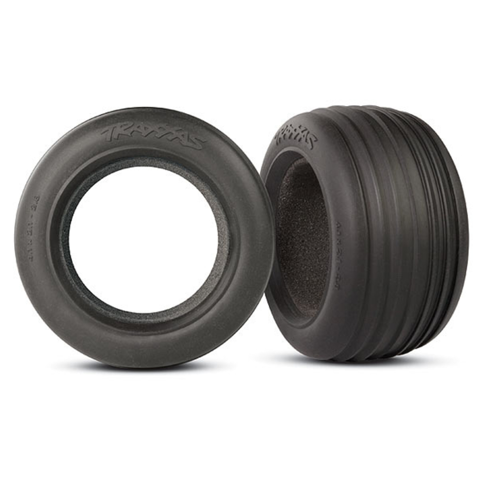 Traxxas 5563 - Tires, Ribbed 2.8' (2)/ foam inserts (2)