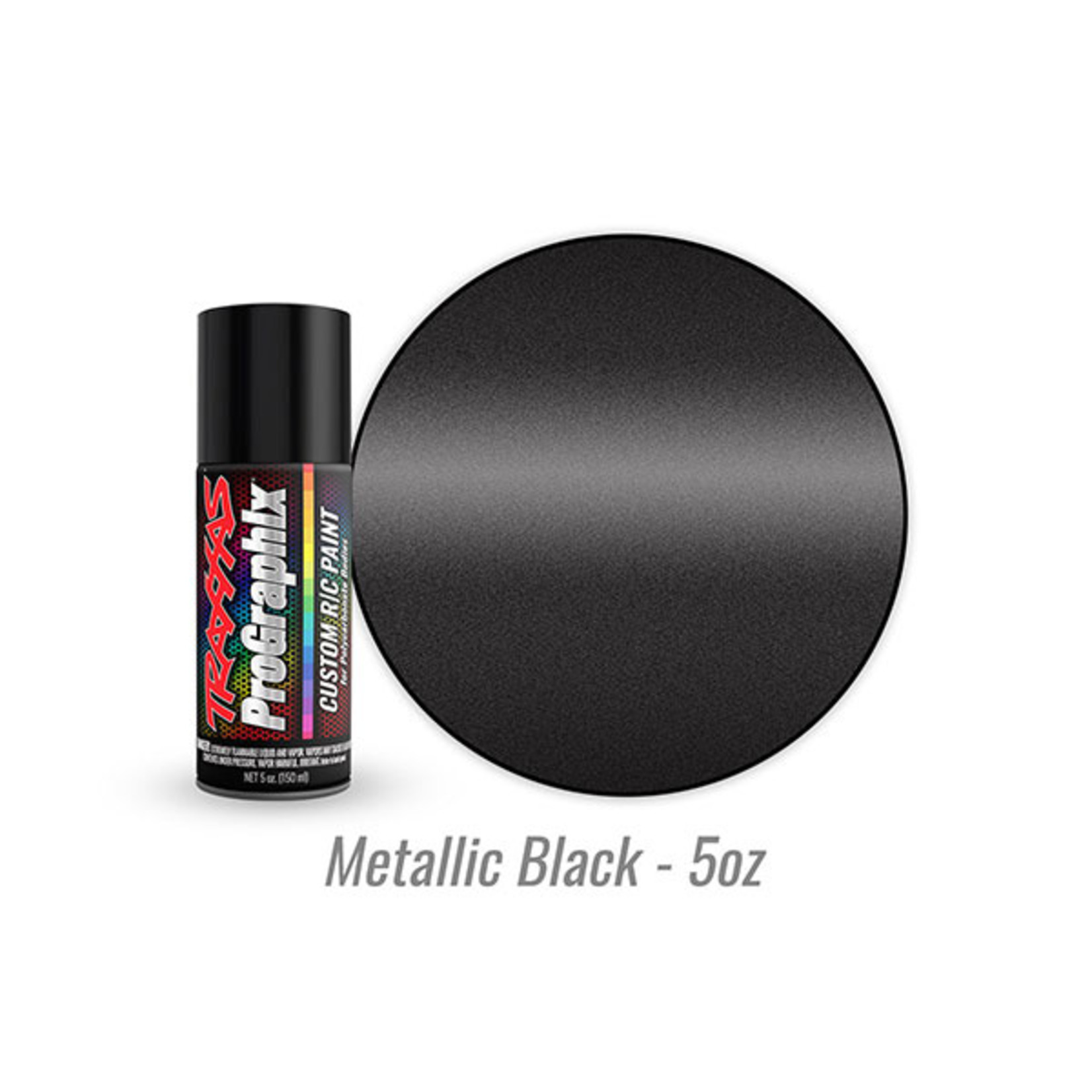 Traxxas 5075 - Body paint, ProGraphix, metallic black (5oz