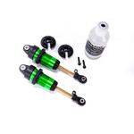 Traxxas 7461G - Shocks, GTR long green-anodized, PTFE-coat