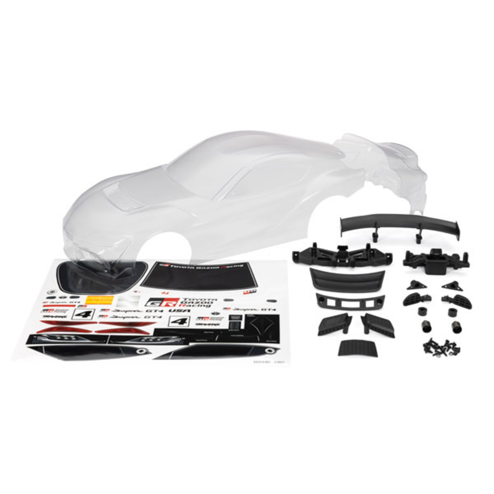 Traxxas 9340 - Body, Toyota Supra GT4 (clear, trimmed, requires
