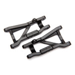 Traxxas 2555X - Suspension arms, black, rear, heavy duty (