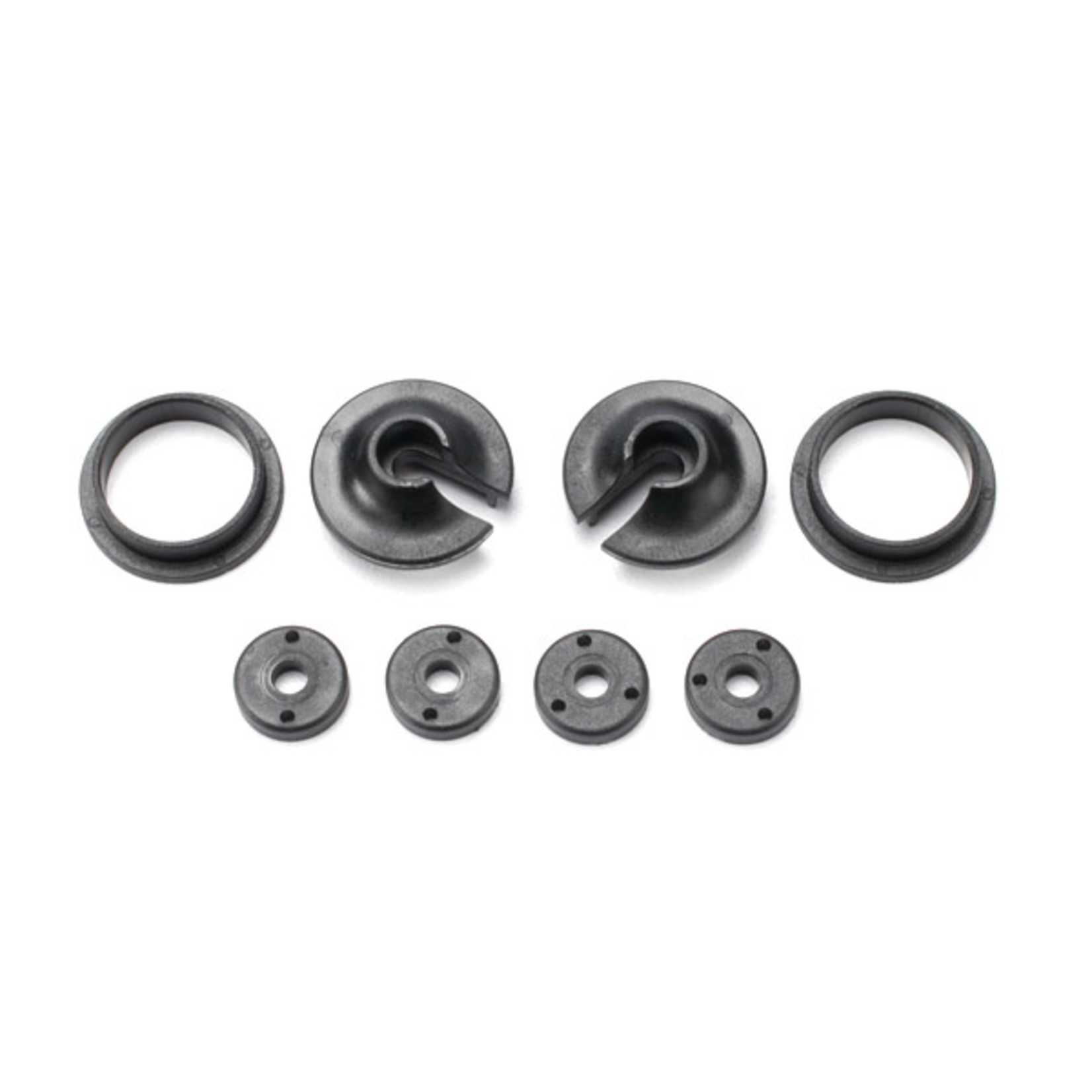 Traxxas 3768 - Spring retainers, upper & lower (2)/ piston