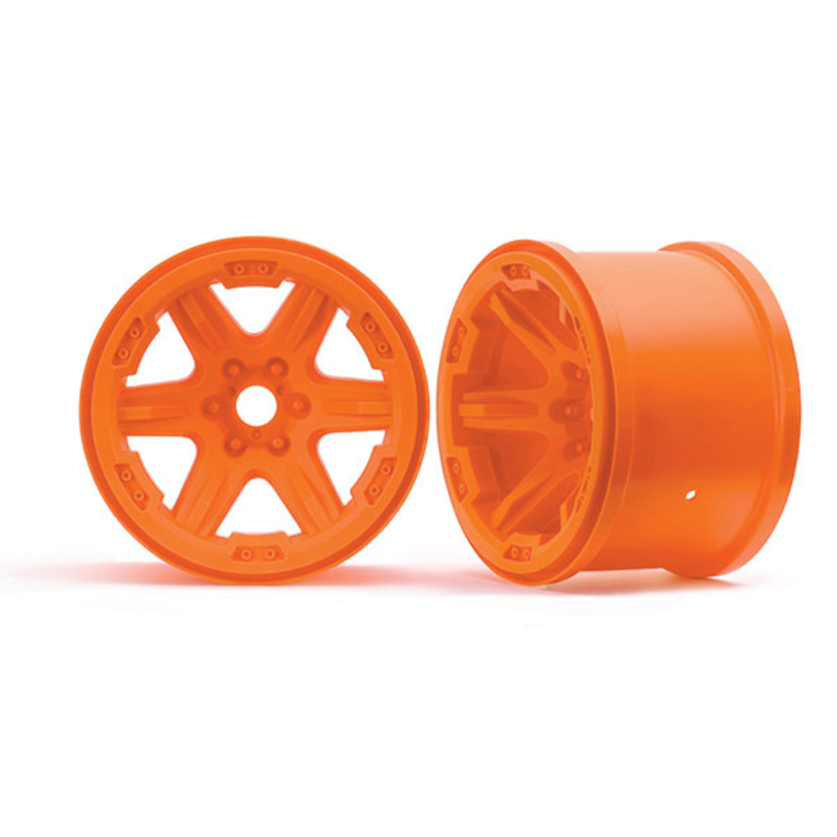 Traxxas 8671A - Wheels, 3.8' (orange) (2) (17mm splined)