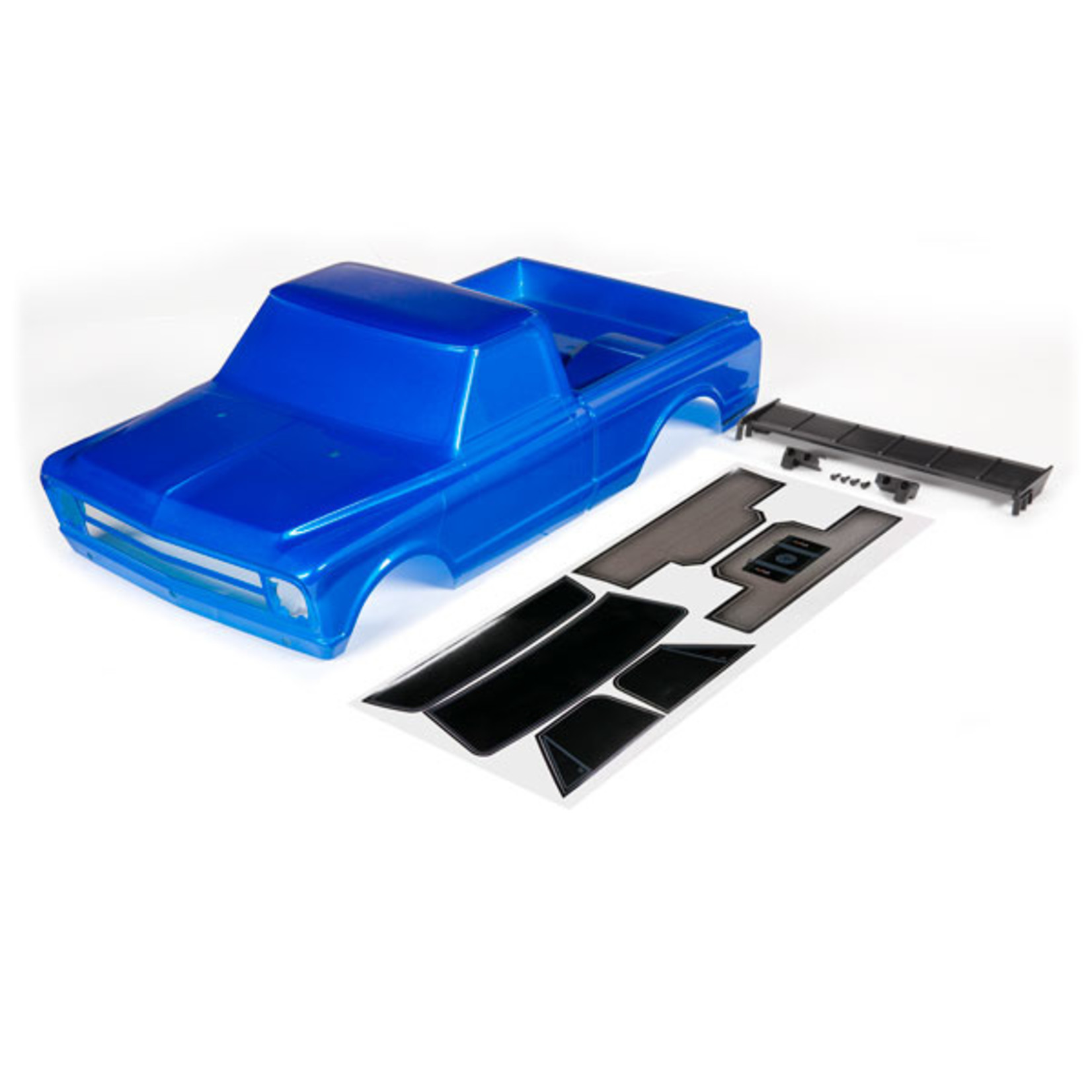 Traxxas 9411X - Body, Chevrolet C10, blue (painted) (includes w
