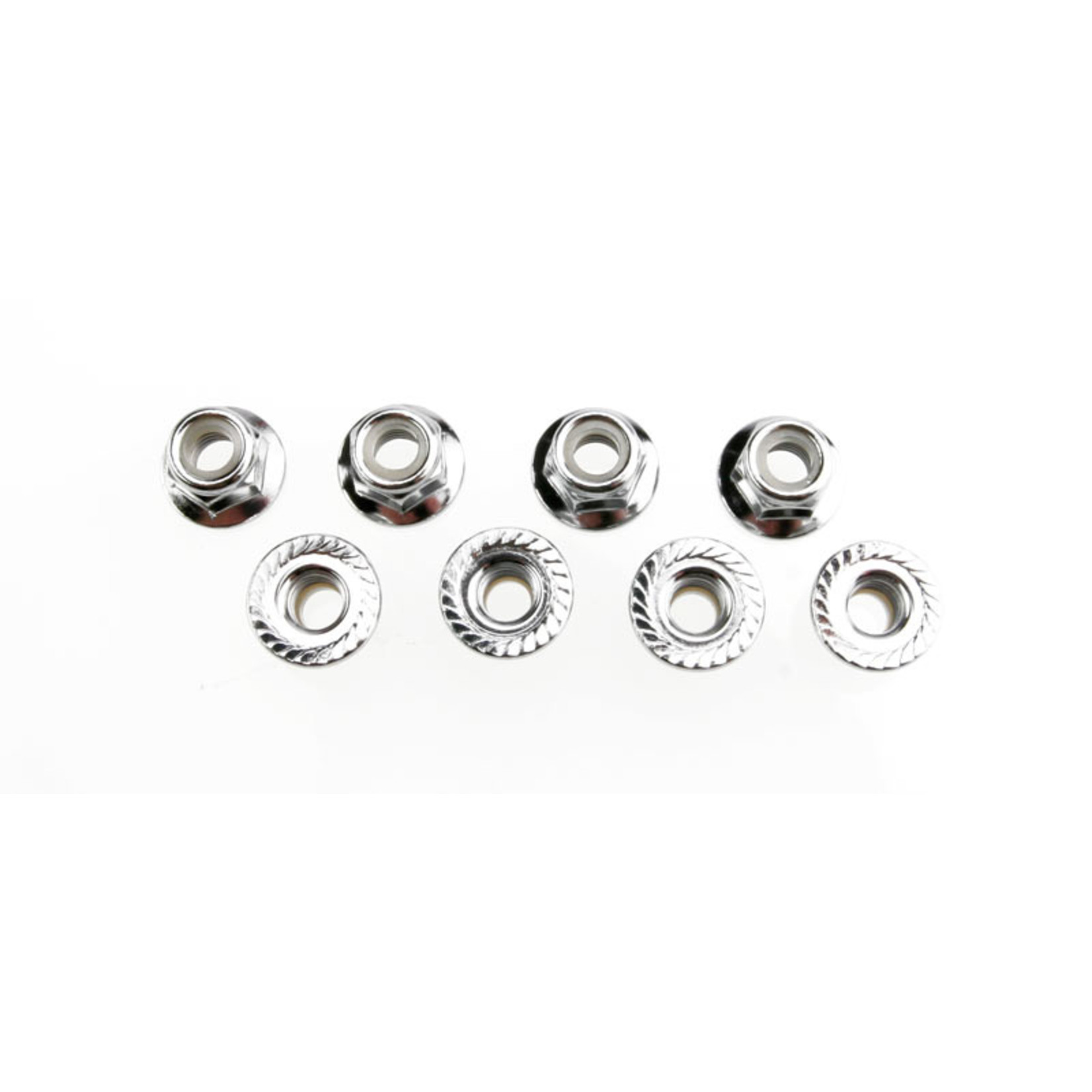 Traxxas 5147X - Nuts, 5mm flanged nylon locking (steel, se
