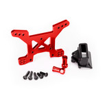 Traxxas 6739R - Shock tower, front, 7075-T6 aluminum (red-