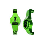 Traxxas 8232G - Caster blocks, 6061-T6 aluminum (green-ano