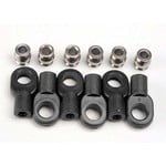 Traxxas 2742X - Rod ends, short (6)/ hollow balls (6)