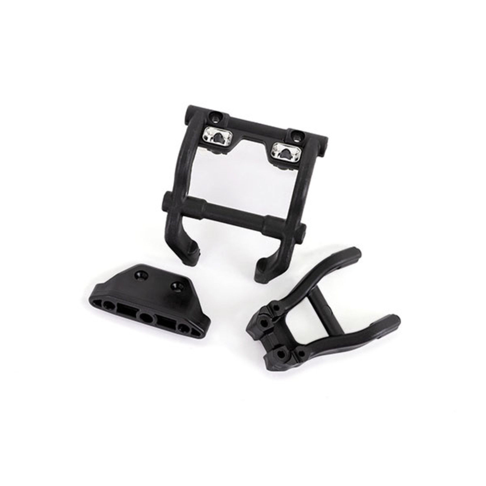 Traxxas 6777X - Wheelie bar mounts/ rear skidplate (fits 4