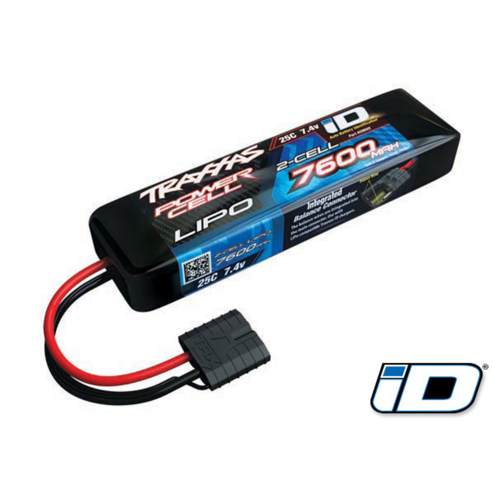 Traxxas 2869X - 7600mAh 7.4v 2-Cell 25C LiPo iD Battery