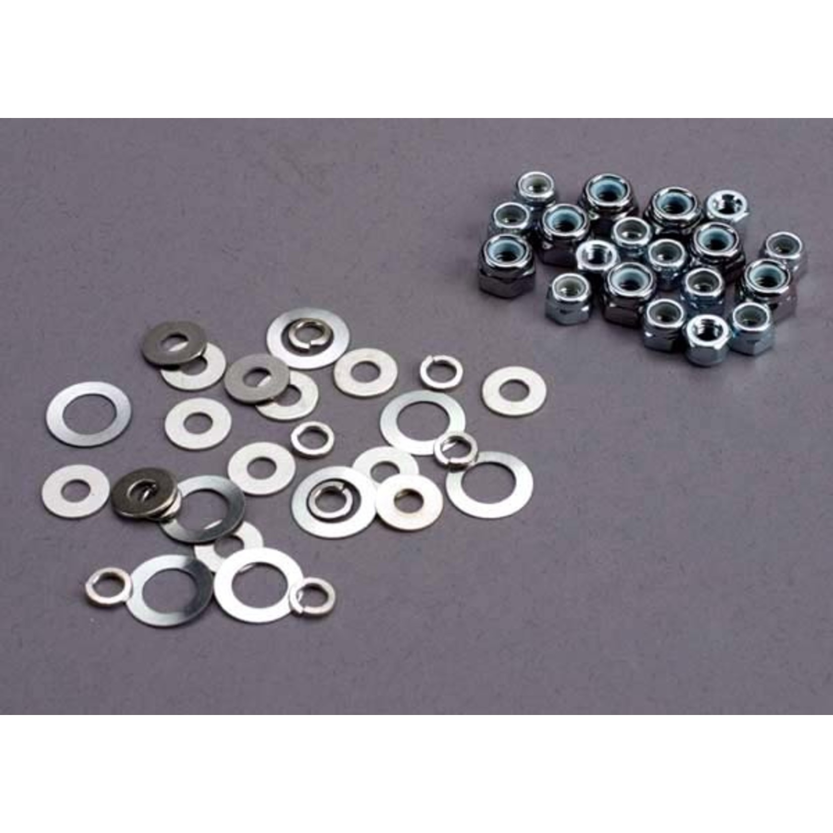 Traxxas 1252 - Nut set, lock nuts (3mm (11) and 4mm(7)) &