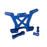 Traxxas 6838X - Shock tower, rear, 7075-T6 aluminum (blue-