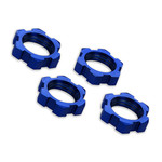 Traxxas 7758 - Wheel nuts, splined, 17mm, serrated (blue-a