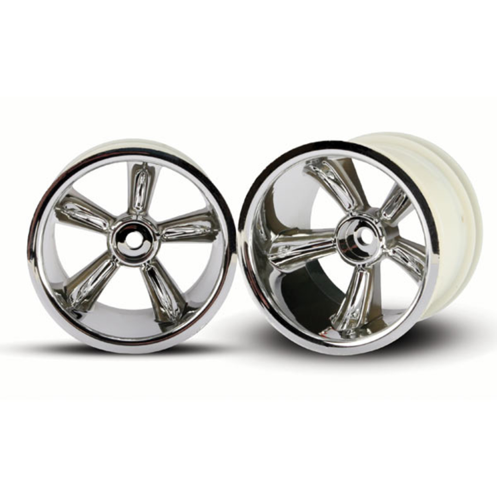 Traxxas 4172 - TRX Pro-Star chrome wheels (2) (rear) (for