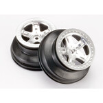 Traxxas 5874 - Wheels, SCT satin chrome, beadlock style, d