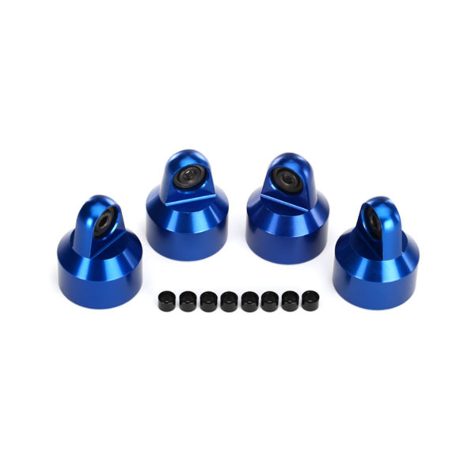 Traxxas 7764A - Shock caps, aluminum (blue-anodized), GTX