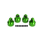 Traxxas 7764G - Shock caps, aluminum (green-anodized), GTX