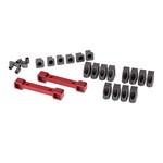 Traxxas 8334R - Mounts, suspension arms, aluminum (red-ano