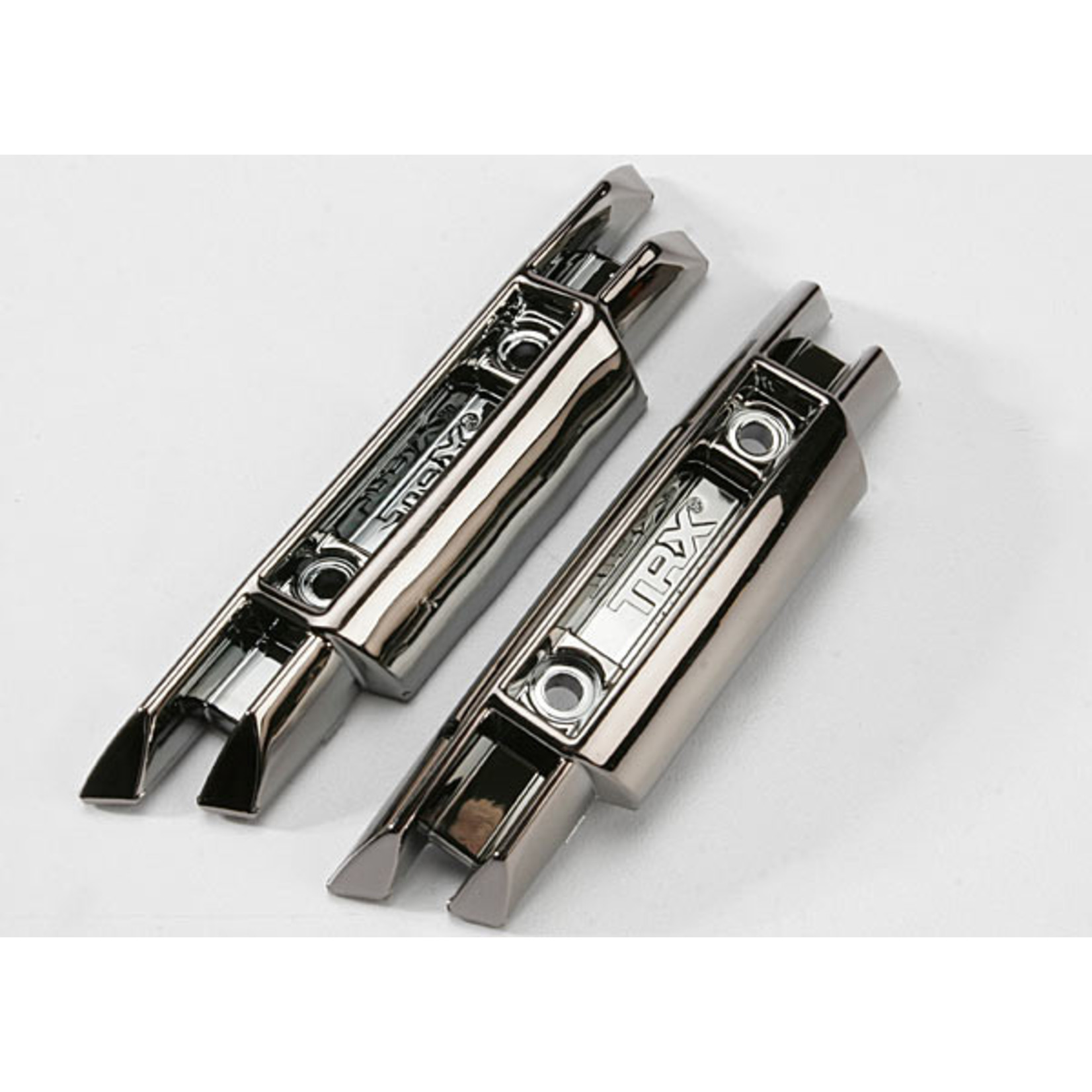 Traxxas 5335X - Bumpers, front and rear (black chrome)