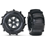 Traxxas 7773 - Tires & wheels, assembled, glued (X-Maxx black w