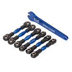 Traxxas 8341X - Turnbuckles, aluminum (blue-anodized), camber l