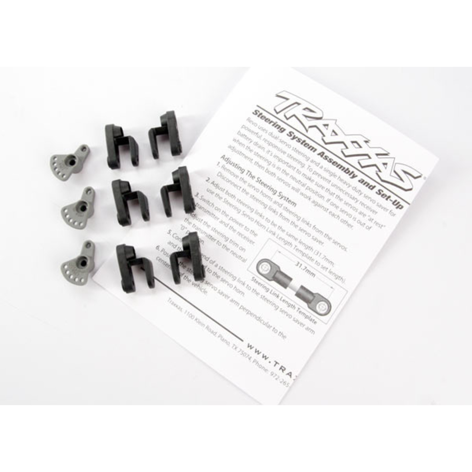 Traxxas 5345X - Servo horns, steering and throttle (for no