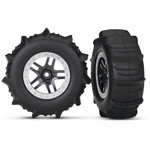 Traxxas 5891 - Tires & wheels, assembled, glued (SCT Split
