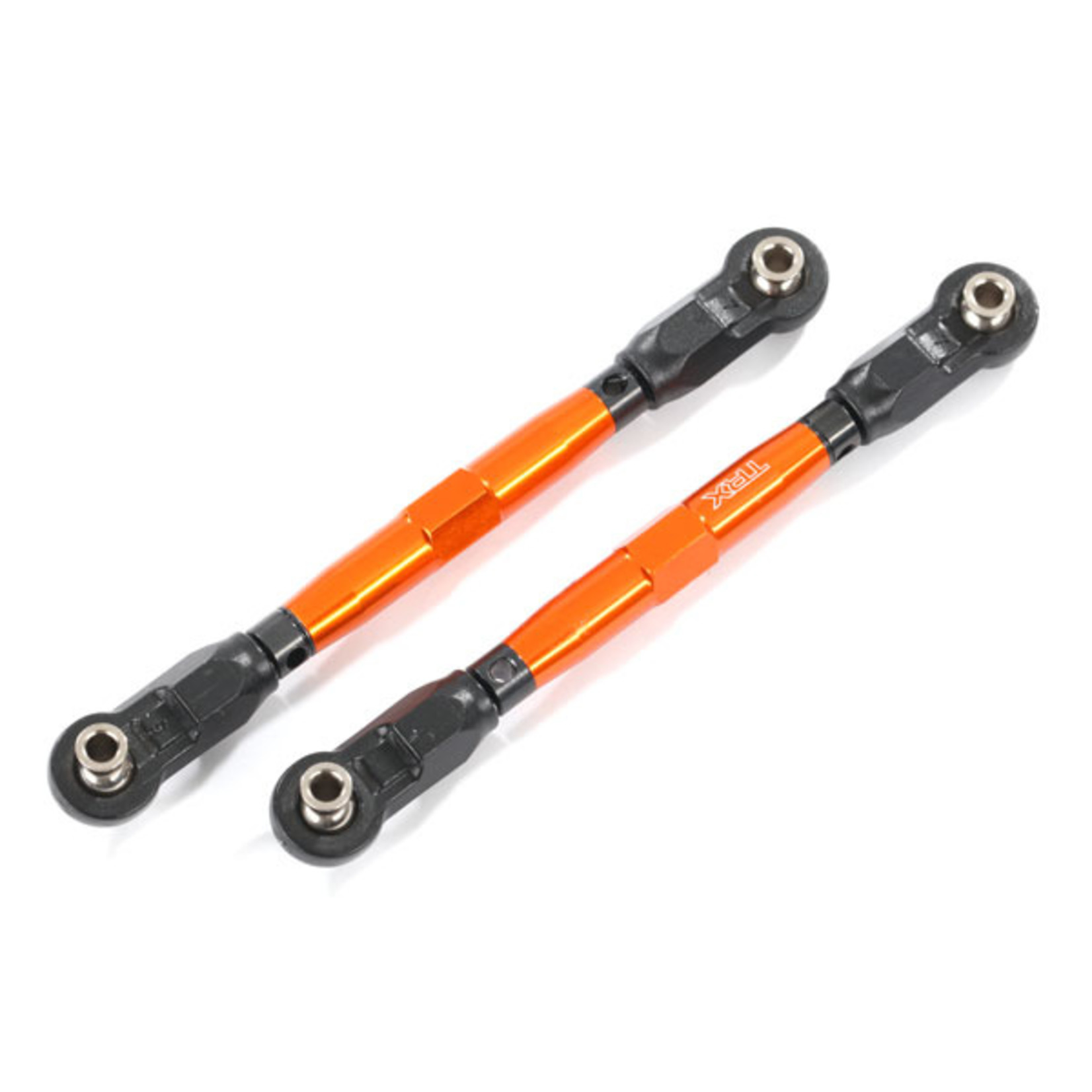 Traxxas 8948A - Toe links, front (TUBES orange-anodized, 7
