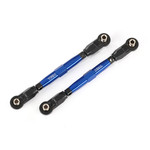 Traxxas 8948X - Toe links, front (TUBES blue-anodized, 707