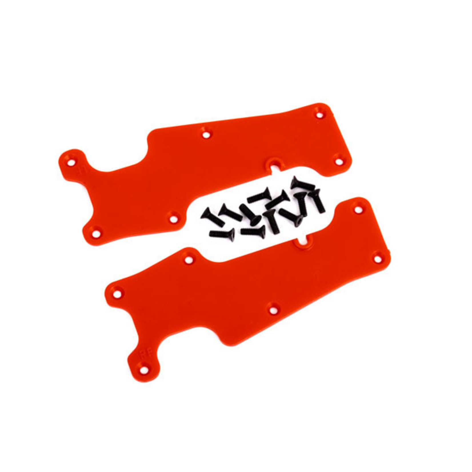 Traxxas 9633R - Suspension arm covers, red, front (left an
