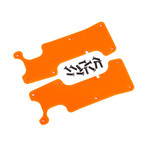 Traxxas 9634T - Suspension arm covers, orange, rear (left