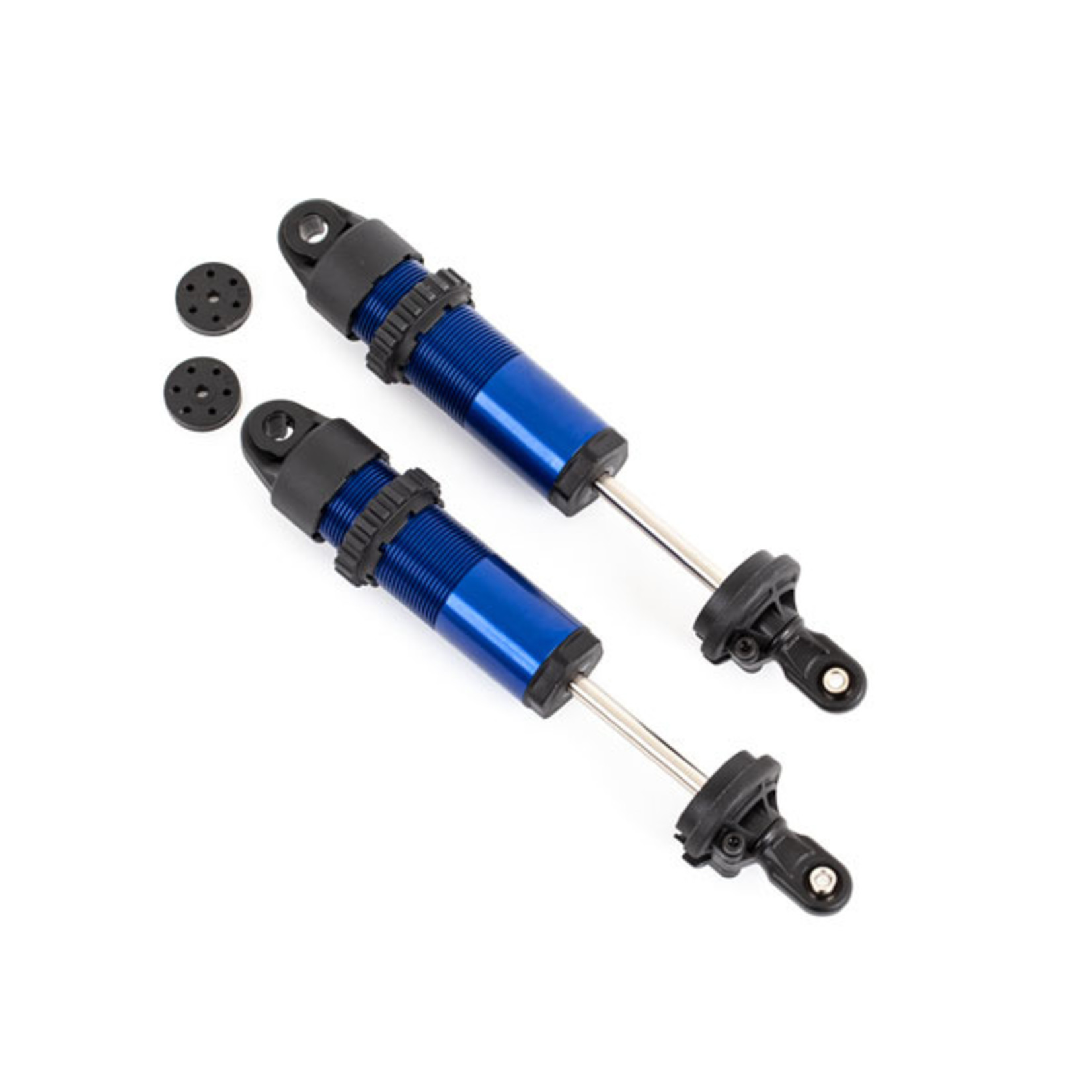 Shocks, GT-Maxx, long, aluminum (blue-anodized) (fully assembled w 