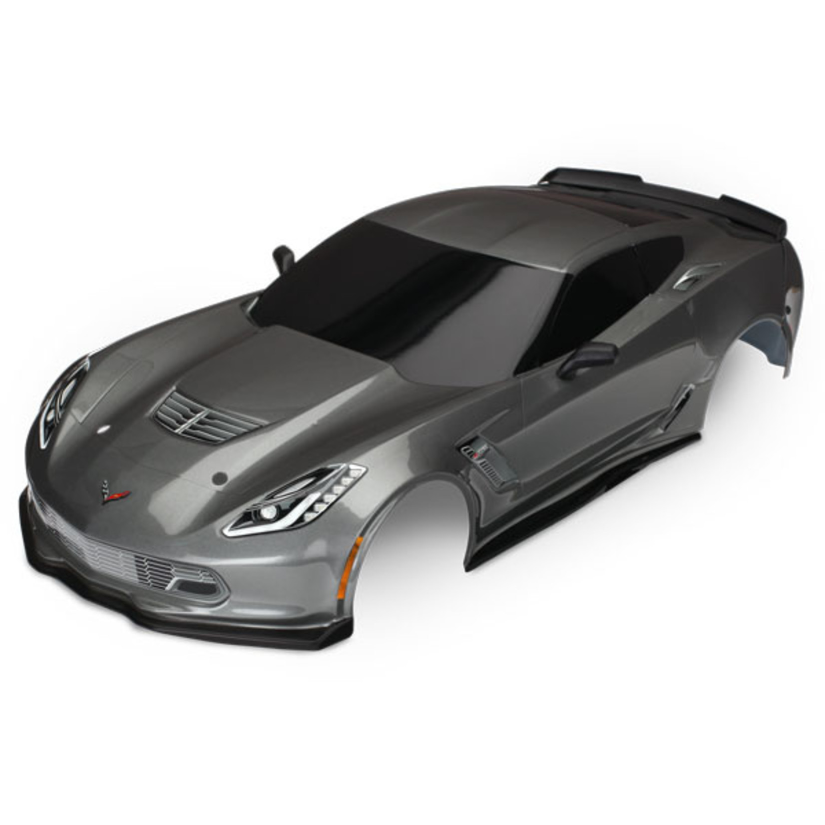 Traxxas 8386A - Body, Chevrolet Corvette Z06, graphite (pa