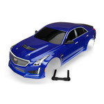 Traxxas 8391A - Body, Cadillac CTS-V, blue (painted, decal