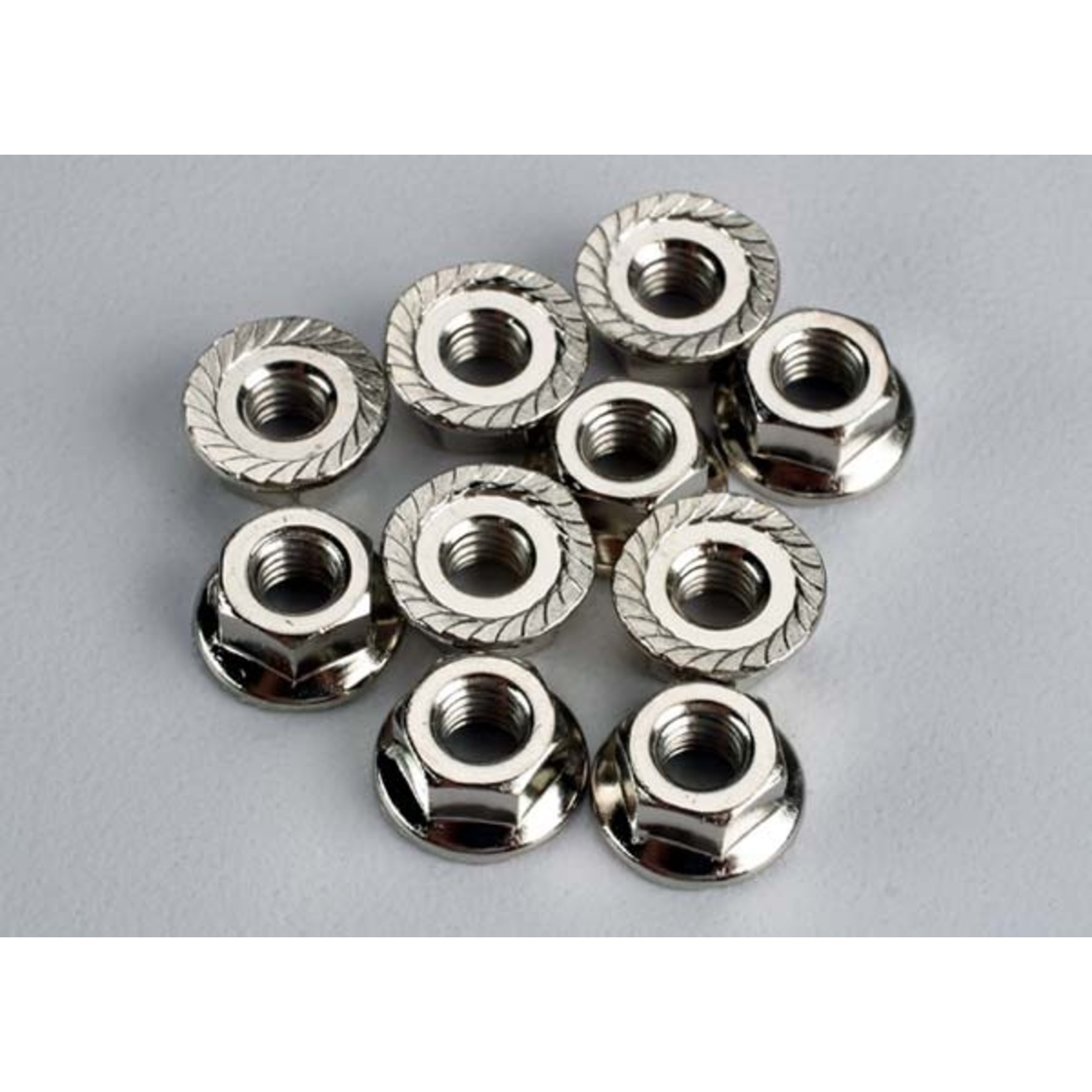 Traxxas 6135 - Nuts, 4mm flanged (10)