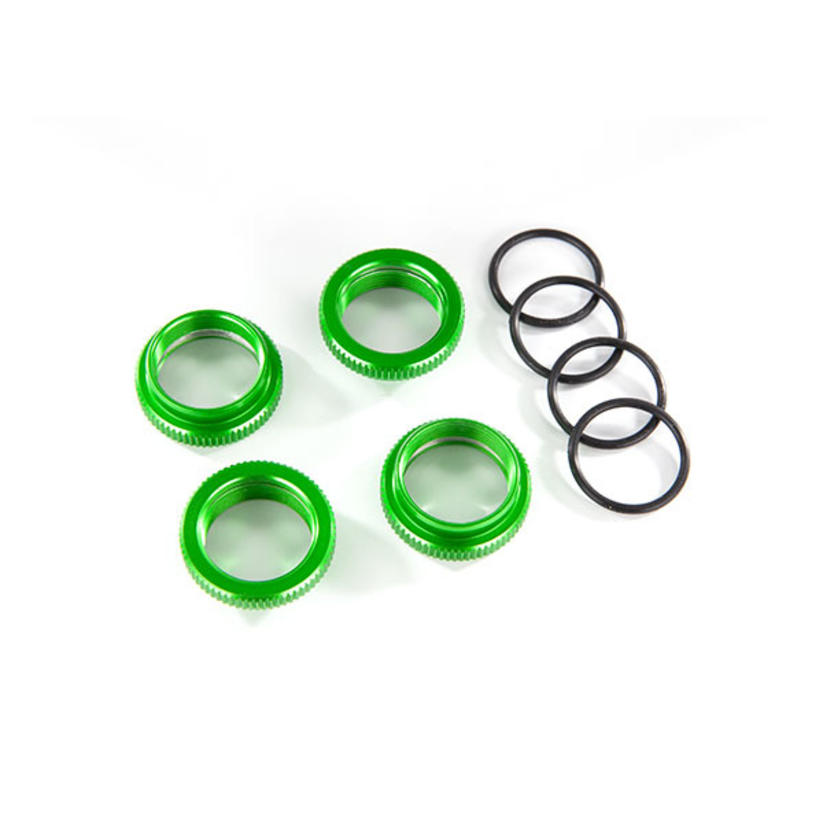 Traxxas 8968G - Spring retainer (adjuster), green-anodized