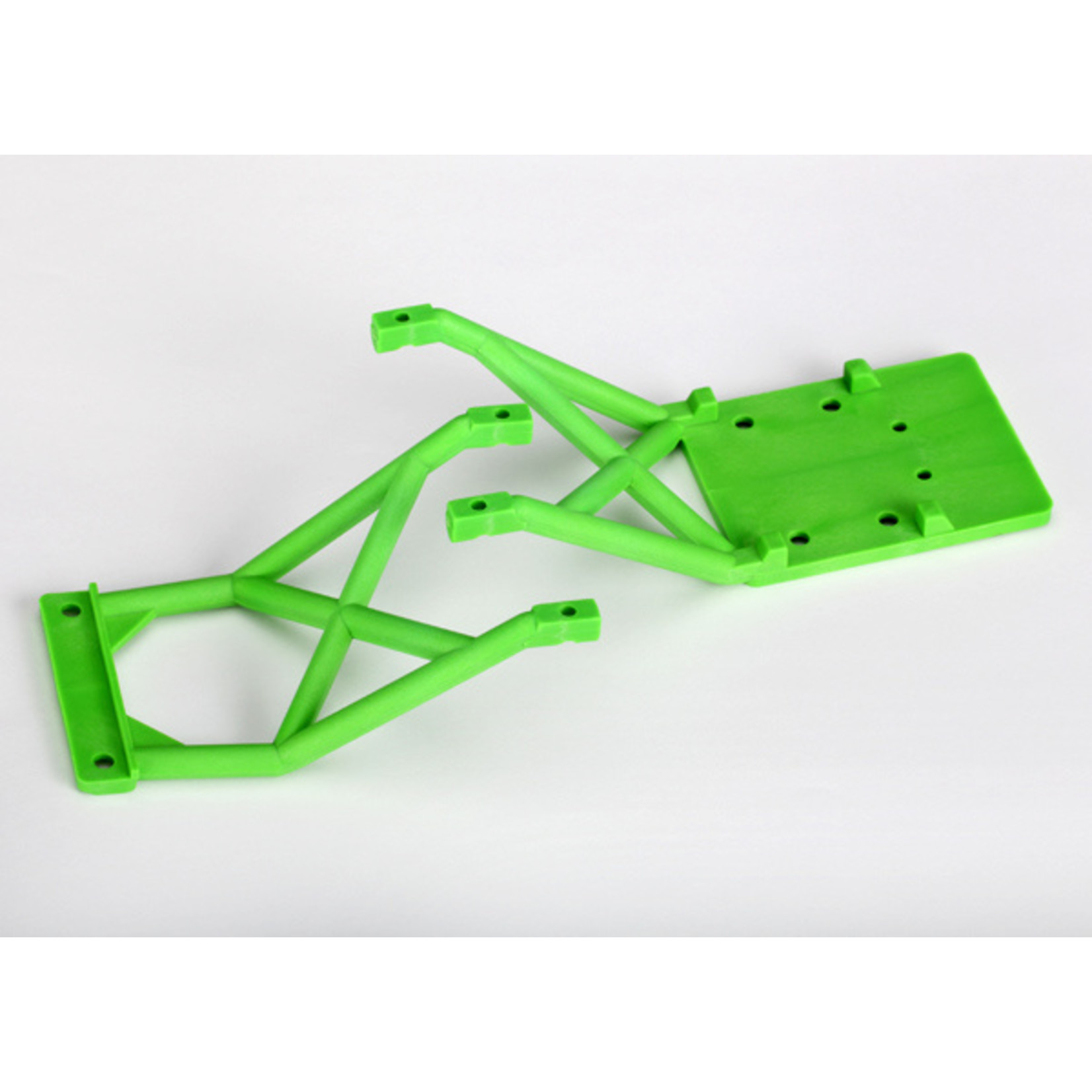 Traxxas 3623A - Skid plates, front & rear (green)
