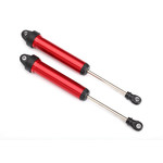 Traxxas 8461R - Shocks, GTR, 160mm, aluminum (red-anodized) (fully assembled w/o springs) (rear, no threads) (2)