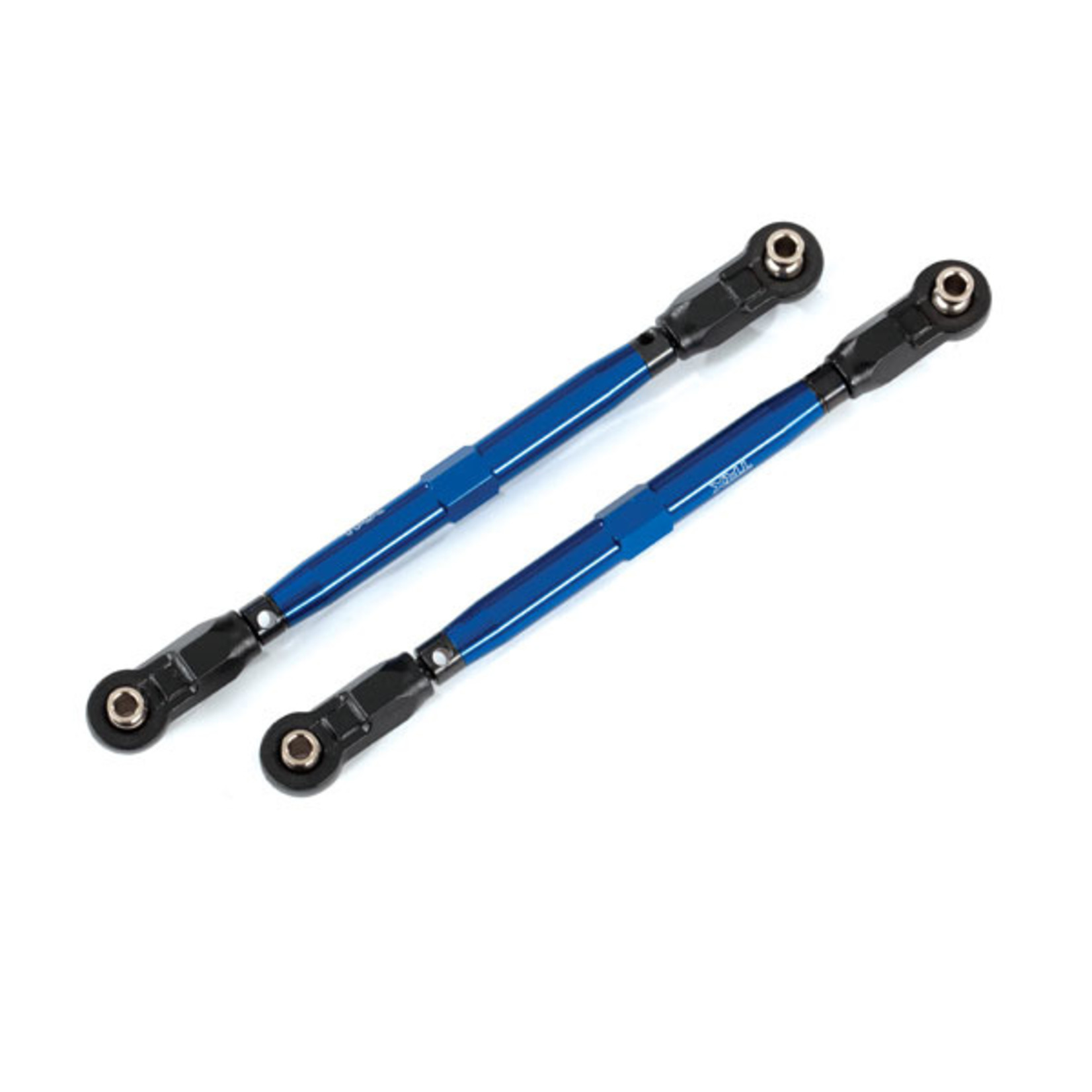 Traxxas 8997X - Toe links, front (TUBES blue-anodized,  70