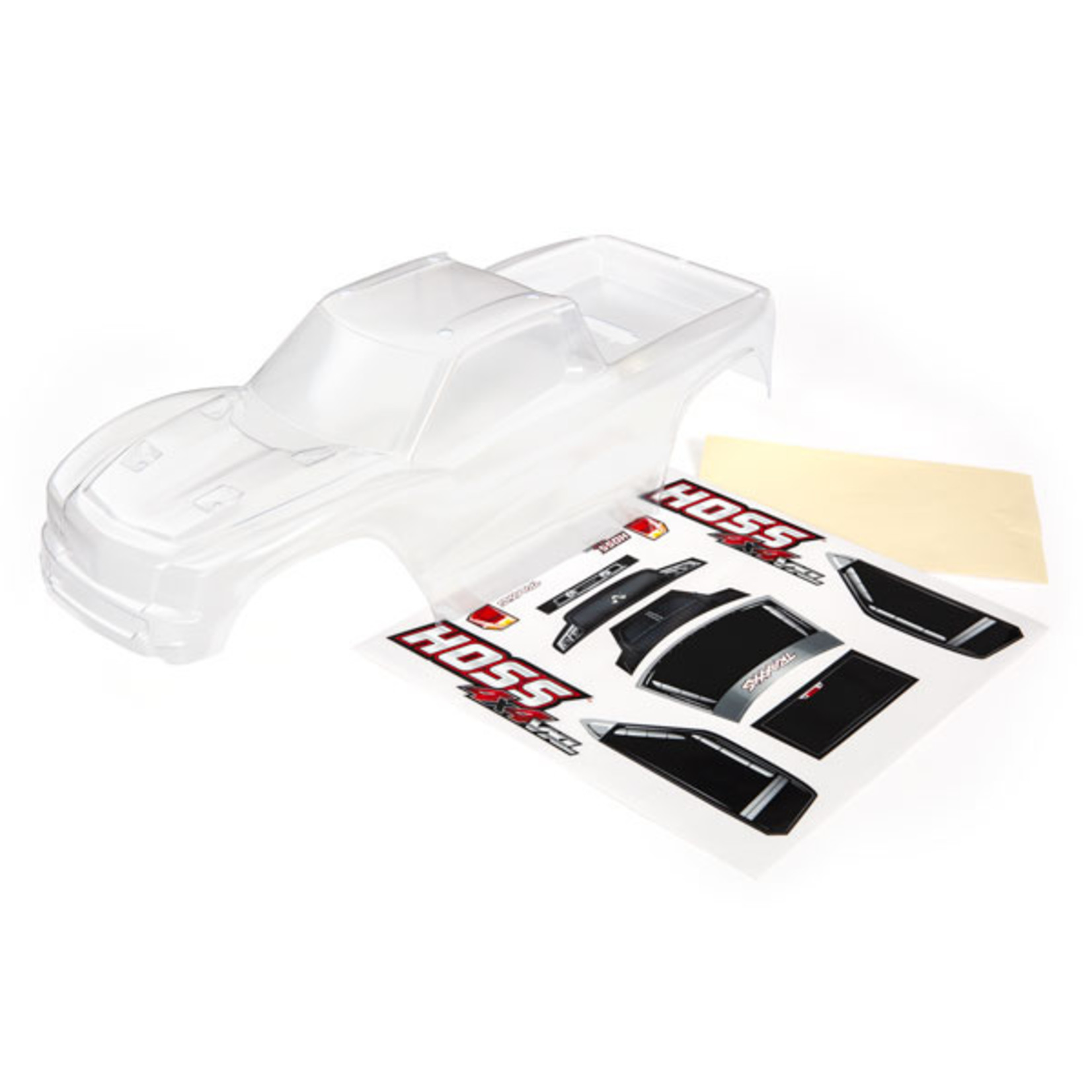 Traxxas 9011 - Body, Hoss 4X4 VXL (clear, requires paintin