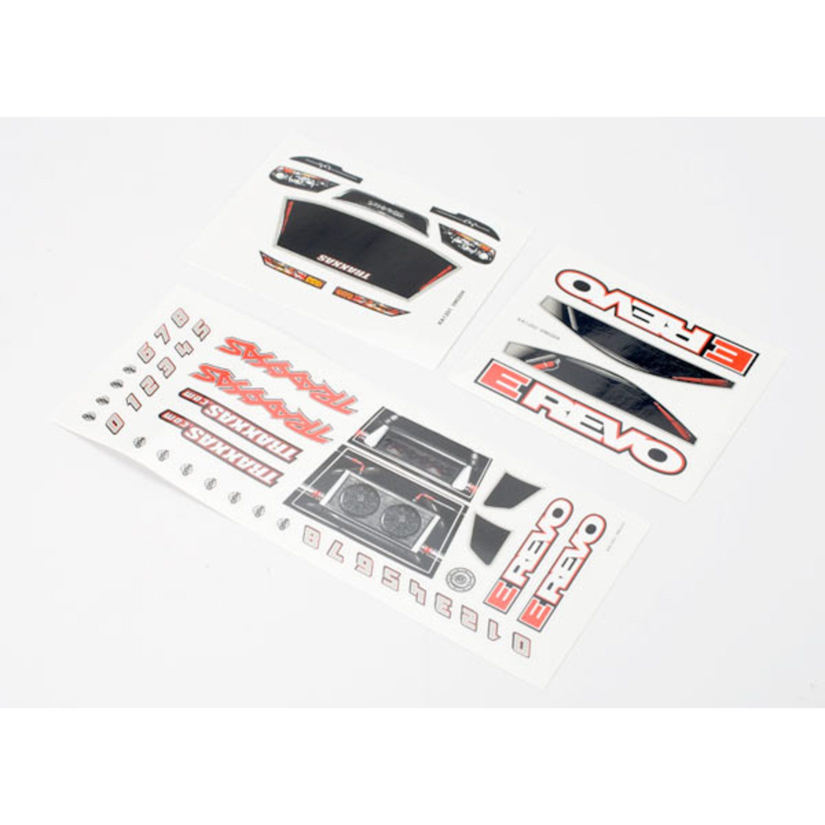 Traxxas 7114 - Decal sheets, 1/16 E-Revo