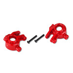 Traxxas 9037R - Steering blocks, extreme heavy duty, red (