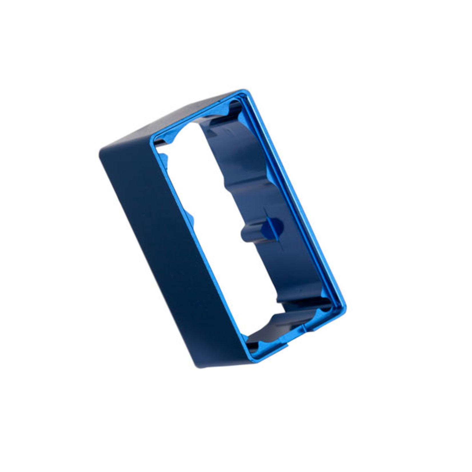 Traxxas 2254 - Servo case, aluminum (middle) (blue-anodize