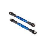 Traxxas 3644X - Camber links, rear (TUBES blue-anodized, 7
