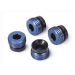 Traxxas 4934X - Aluminum caps, pivot ball (blue-anodized)