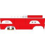 Traxxas 8078R - Decal sheet, Bronco, red (fits #8010 body)