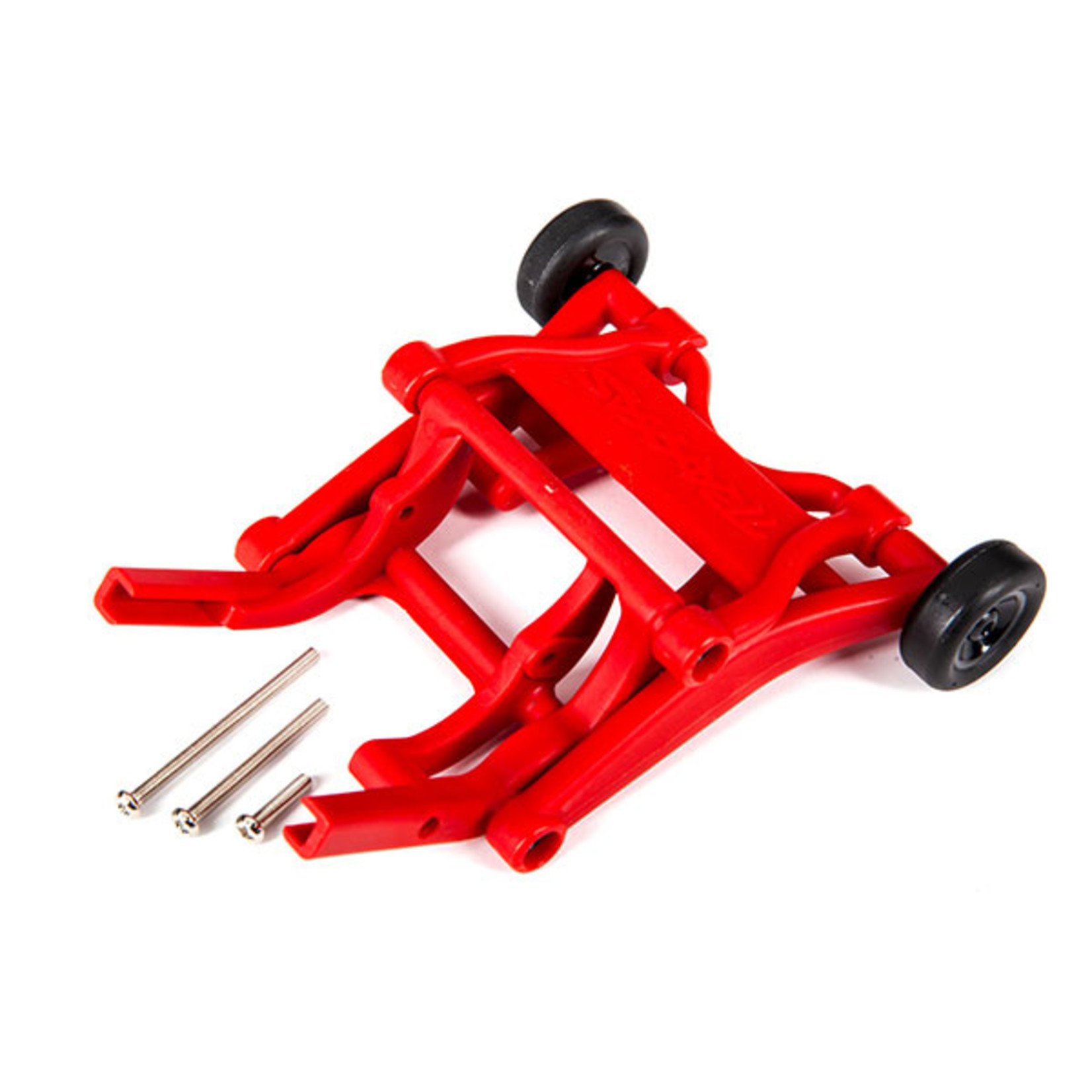 Traxxas 3678R - Wheelie bar, assembled (red) (fits Slash,