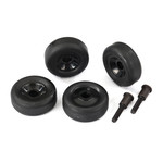 Traxxas 4976 - Wheels (4)/ Axles (2), for Maxx Wheelie Bar